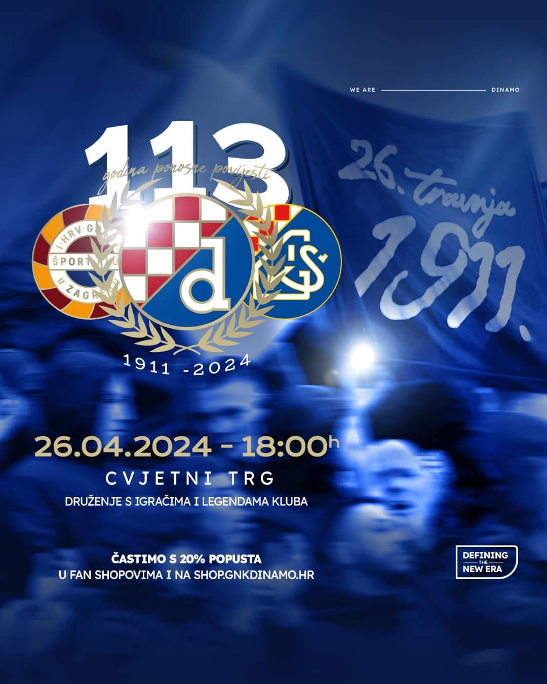 Dinamo poziva navijače na proslavu 113. rođendana