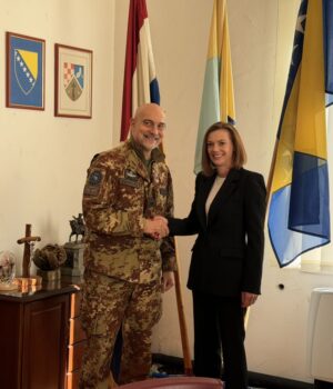 Zapovjednik EUFOR-a posjetio Čapljinu i sastao se s gradonačelnicom Ivom Raguž