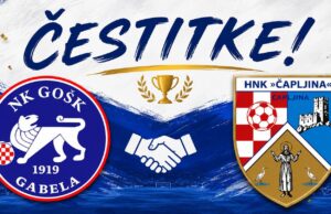Čestitka NK GOŠK Gabela za HNK Čapljina
