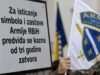 Za isticanje simbola i zastave Armije RBiH predviđa se tri godine zatvora